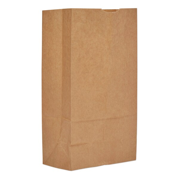General Paper Bags, 40 lbs Cap., No 12, 7.06"w x 4.5"d x 13.75"h, Kraft, PK500 18412 - main